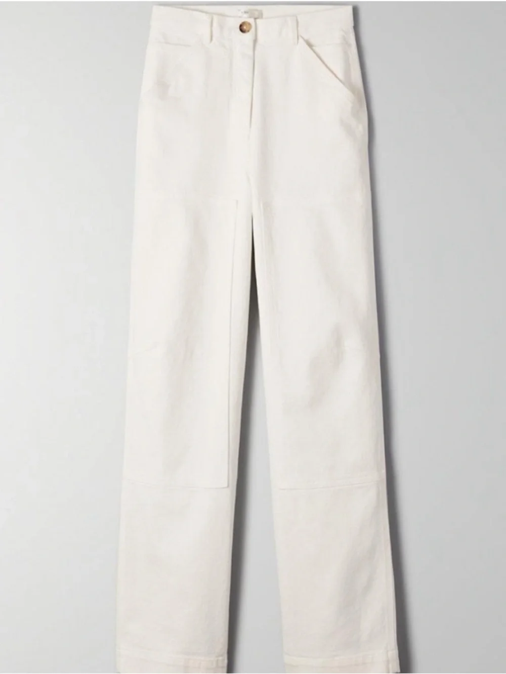 Wilfred High-Rise Straight-Leg Jeans in Off-White - Picture 1 of 11